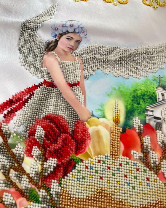 Вишитий бісером рушник