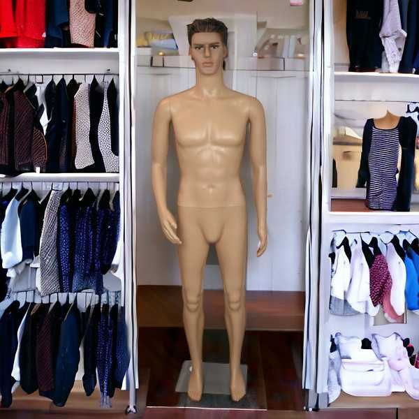 Manekin Męski Pełnopostaciowy – Solidna Konstrukcja, Regulacja Pozycji