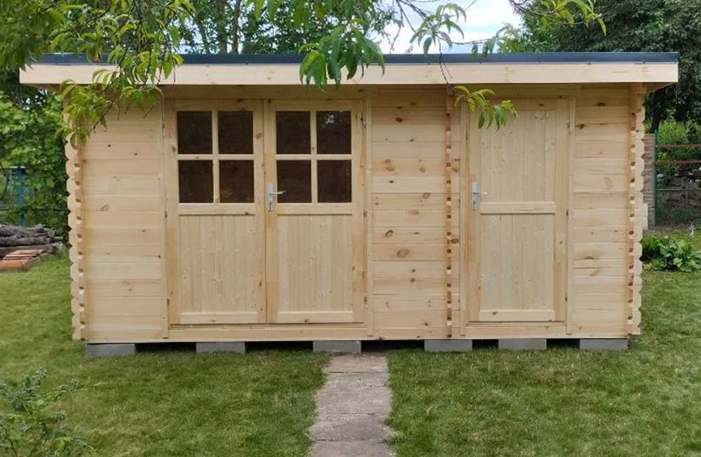 Domek Ogrodowy narzędziowy Aurelia 13m2 450x300cm 35mm z podłogą