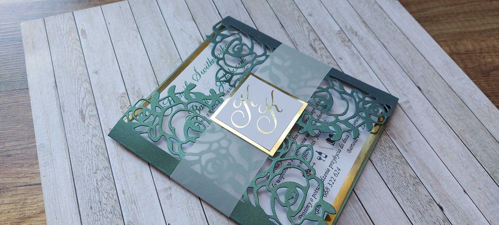 Zaproszenia slubne azurowe