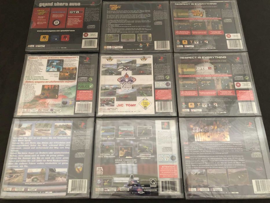 Jogos NOVO / SELADO PS1 PSX Playstation GTA Grand Theft Auto, Indy 500