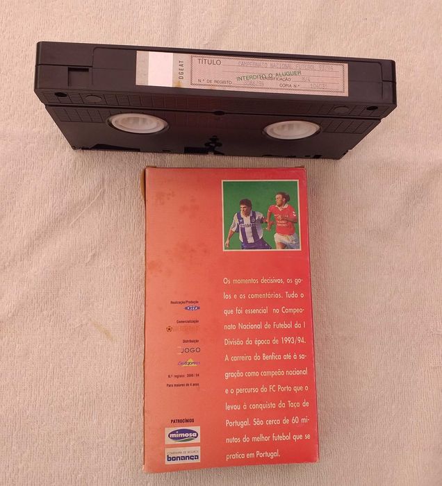 Benfiquistas, campeonato nacional 93-94, Benfica campeão, filme VHS
