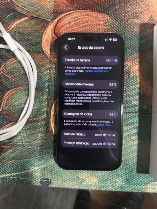 Iphone 15 pro  256g titanium preto