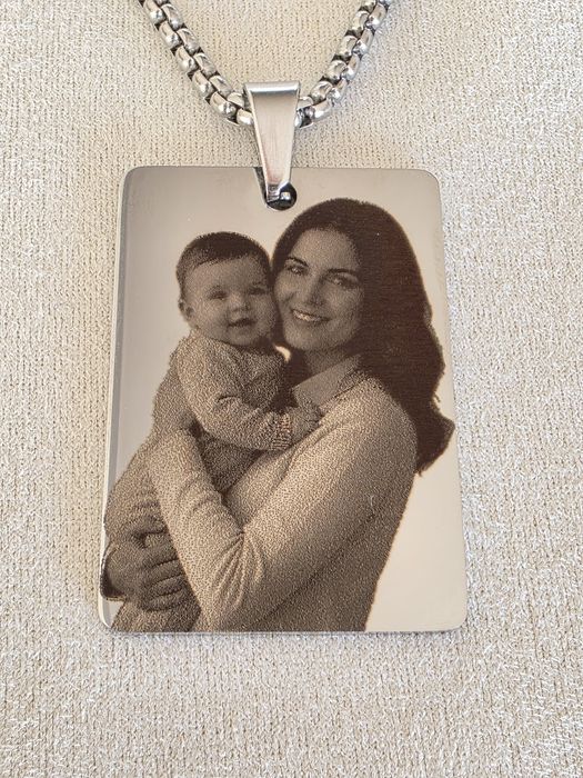 Nieśmiertelnik Grawer Zdjęcie + Tekst | Prezent Walentynki 

​Podaruj