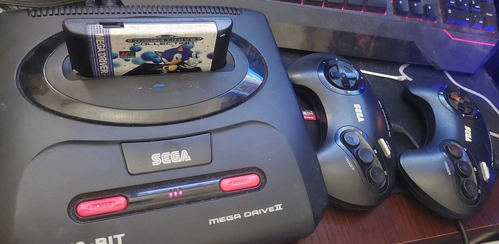Megadrive 2 Completo: 2 Controles Originais + Flashcart SD
