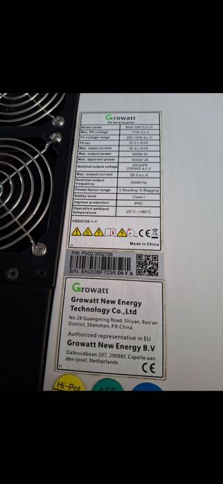 Growatt MAX 50KTL3 LV, 50 Kw