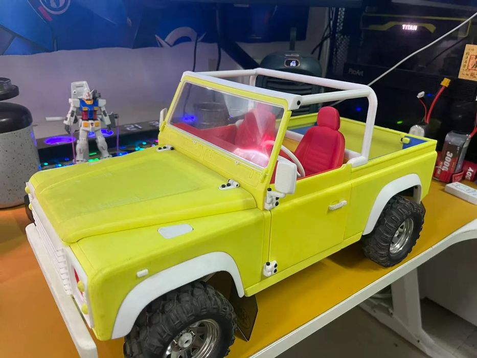 Conversão para Cabrio do Land Rover Defender 4x4 (3Dsets)