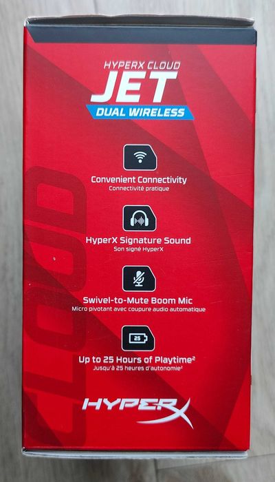 HyperX Cloud Jet Dual Wireless – NOWE, nieużywane –nietrafiony prezent