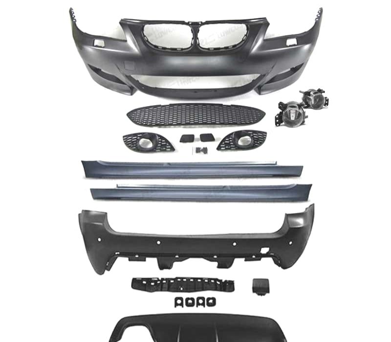 KIT CARROÇARIA BMW E61 TOURING 03-07 LOOK M5 SRA + NEVOEIROS