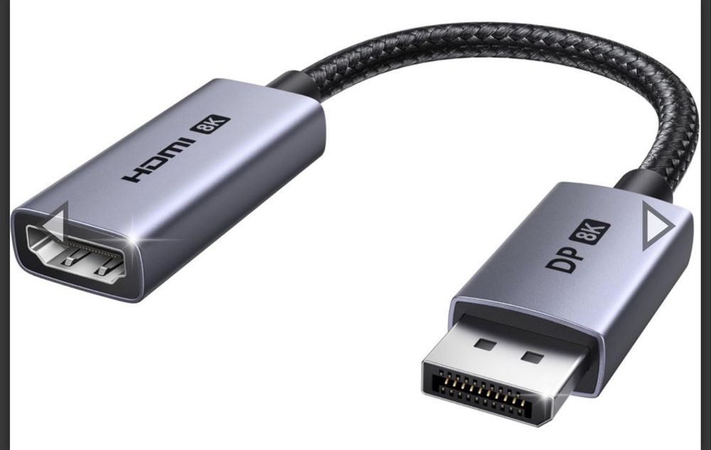 Перехідник DisplayPort to HDMI 2.1 Ugreen 8k 60hz 4k 240hz 1080P 480hz