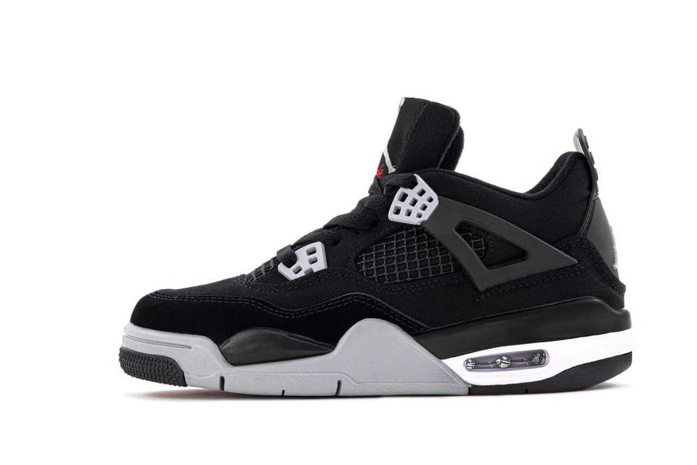 Женские кроссовки Nike Air Jordan 4 "Black/Grey" Размеры 36-40