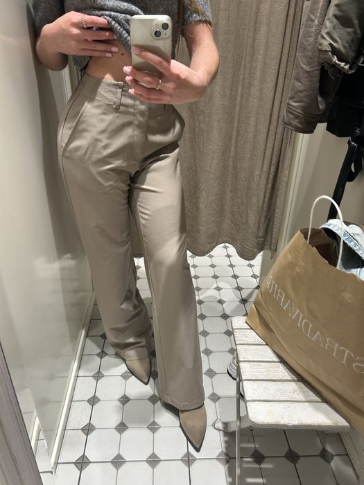 Брюки штани stradivarius бежеві xs