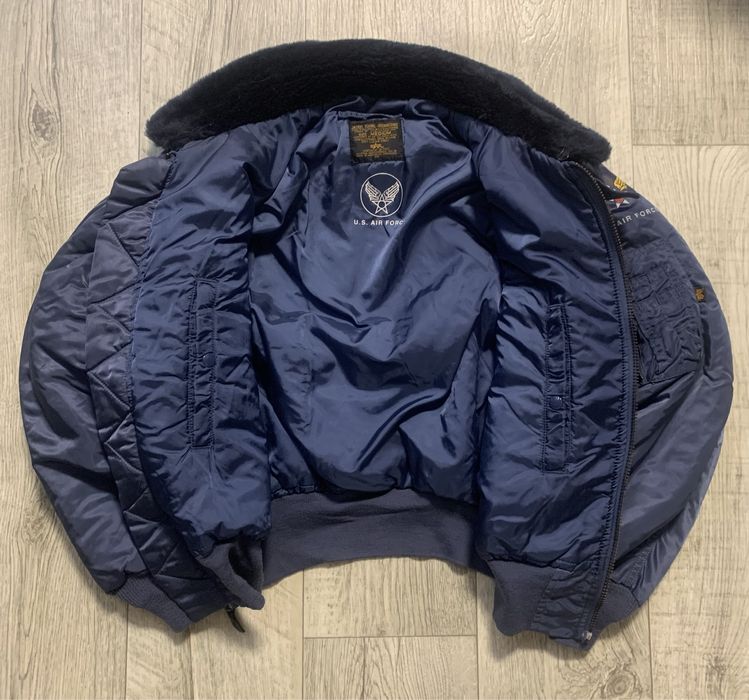 Alpha industries b-15 vintage бомбер cwu-45 ma-1