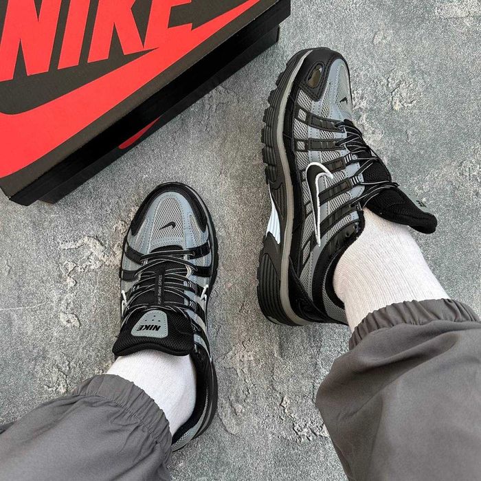 Чоловічі кросівки Nike P-6000 сірі спортивне взуття демісезонні