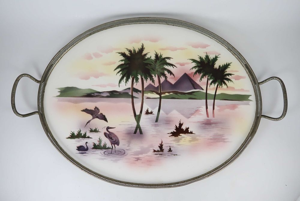 Grande Bandeja Majólica Alemã - 53 cm
