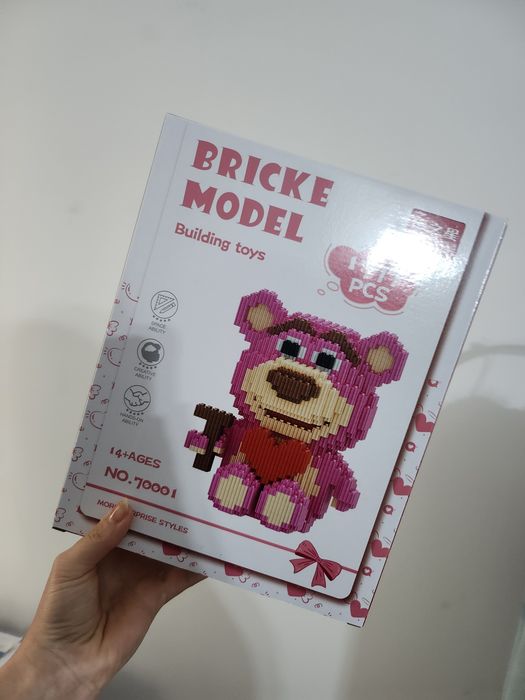 Nowy duży zestaw klocki miś lotso dla dzieci