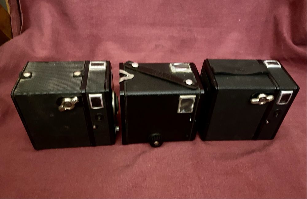 Cameras fotograficas tipo “caixote” Kodak e Bilora