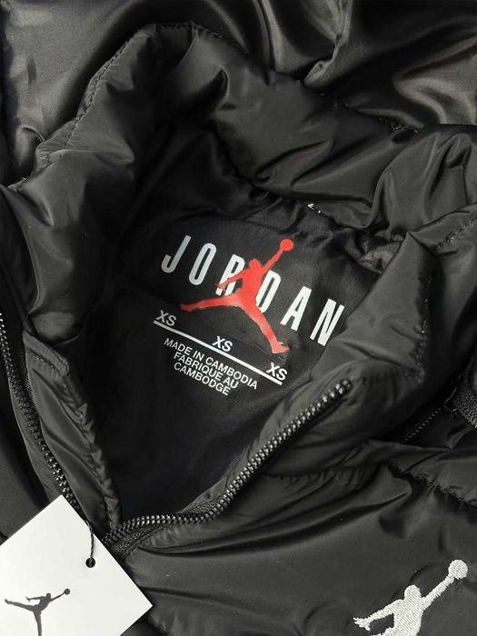 Nike Jordan Черная Куртка » Мужской Пуховик Найк Джордан Чорний