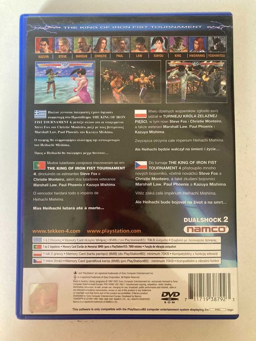 PS2 - Tekken 4 (em óptimo estado)