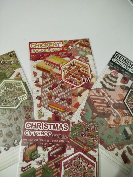 Набор наклеек румбокс, 3d наклейки антистресс 4в1 + пинцет в подарок