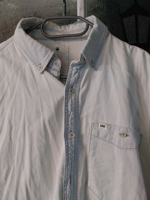 Koszula męska G star Raw dżins rozm. L długi rękaw stan bdb