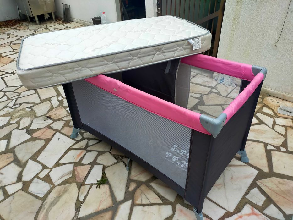 Cama portátil bebé c/ colchão TRAMA