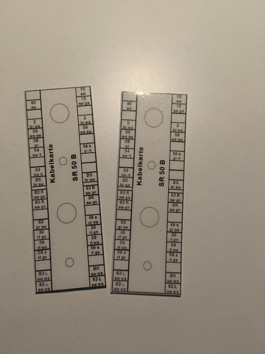 Kabelkarte Simson SR 50 karta instalacji elektrycznej Simson SR50/80