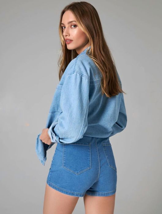 Джинсові шорти high waist