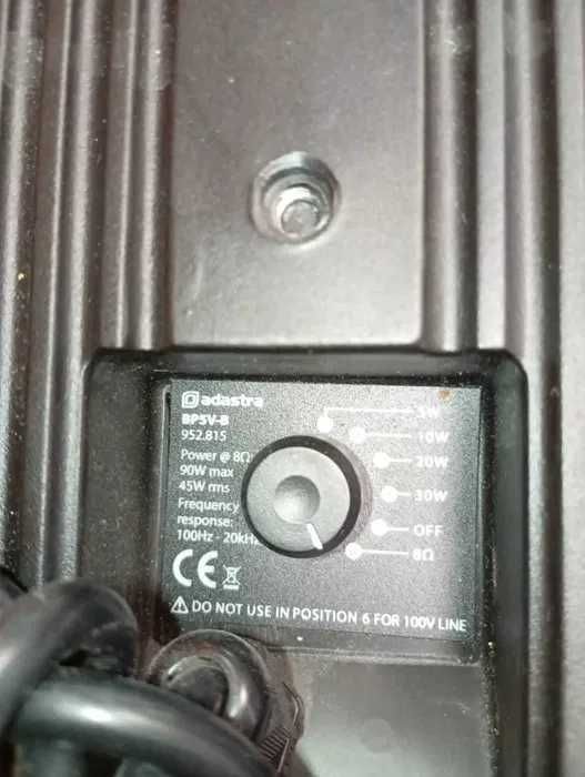 Głośnik zewnętrzny ADASTRA BP5V-B 100 W, JAK NOWY! Komis Krosno Betleja