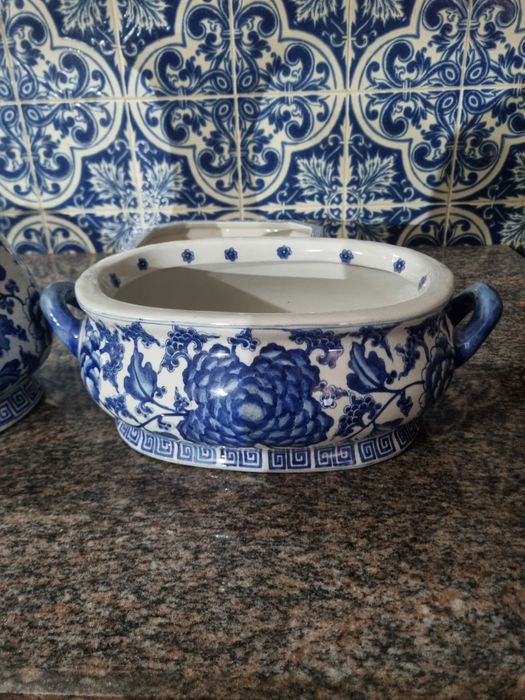 Conjunto 5 peças de cerâmica/louça chinesa