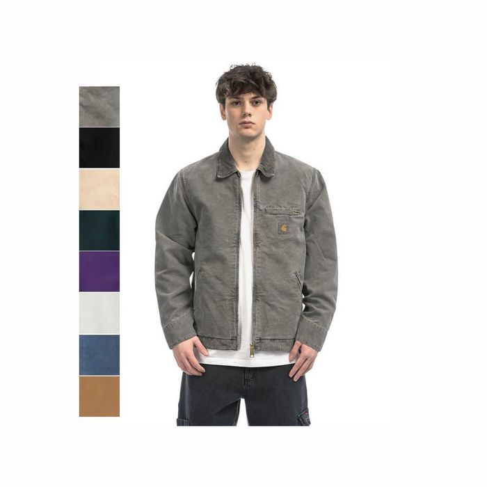 Куртка Carhartt WIP Duck Detroit Jacket Dusty Black \ Black \ Hamilton Beige \ Green \ Purple \ Grey \ Blue \ Hamilton Brown & Tobacco \