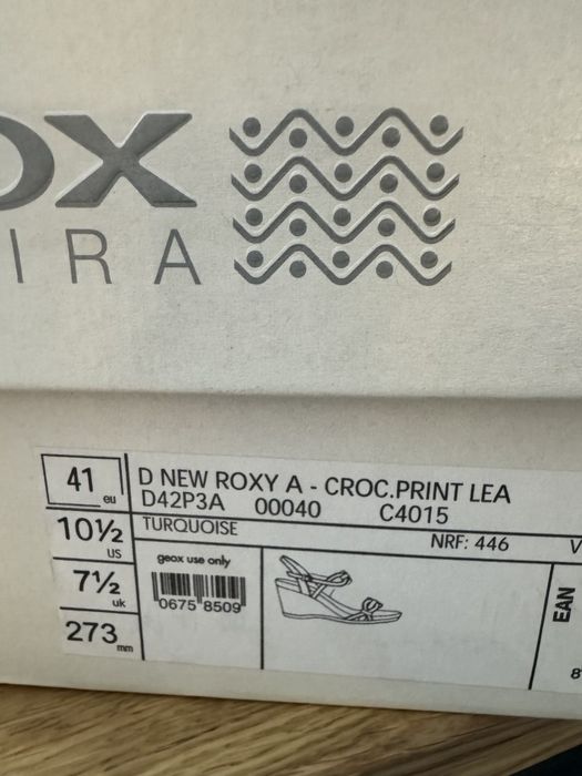 Жіночі босоніжки Geox D New Roxy A (Turquoise)