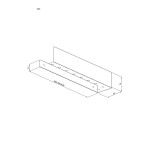 Półka pod prysznic 50 cm ANDEX Technic 345/50/B stal nierdzewna biała