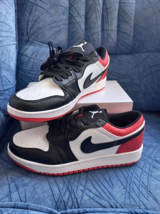 Акція знижка кросівки чоловічі шкіряні nike air(найк аір) біло-чорні
