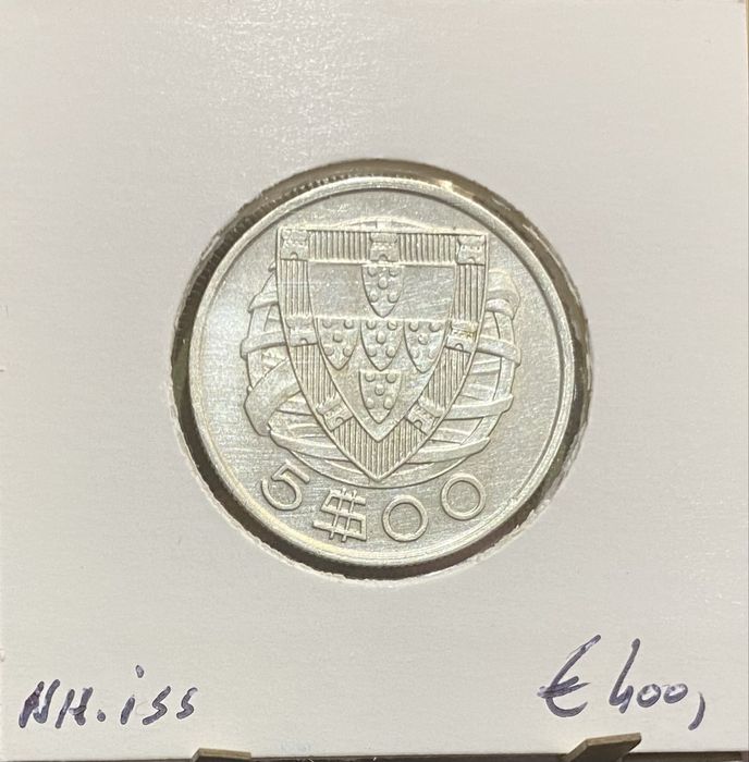 Moeda 1887 - 5$00 Escudos 1937