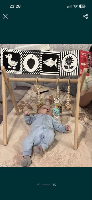Бейбі джим мобіль тренажер монтесорі підлоговий babygym