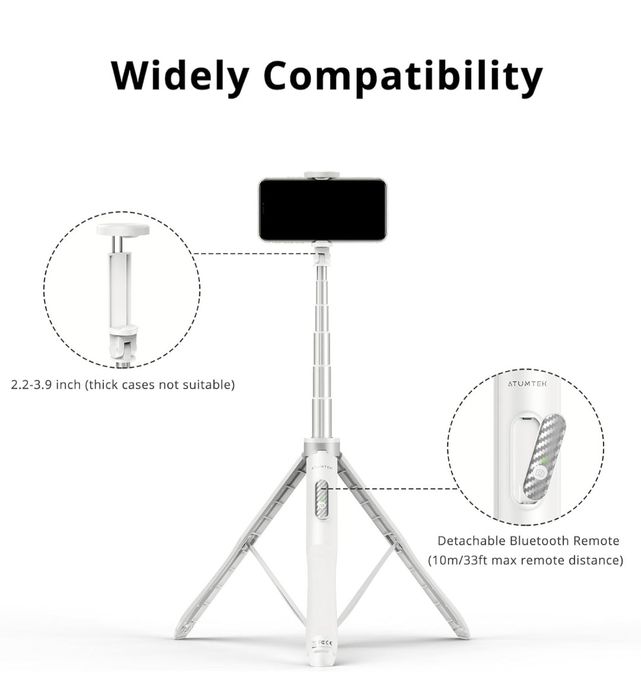 ATUMTEK Kijek do selfie 130 cm