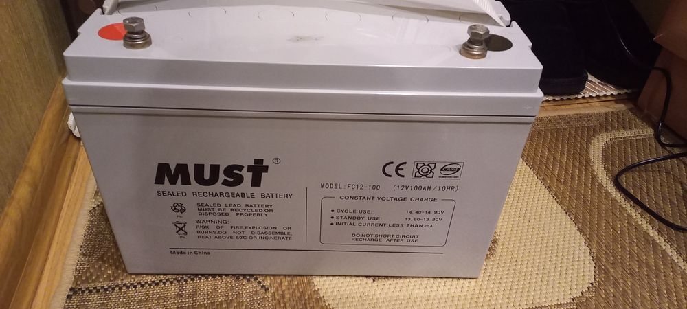 Б/у Акумулятор гелевий Must Gel FCG12-100 12 В 100 Аг