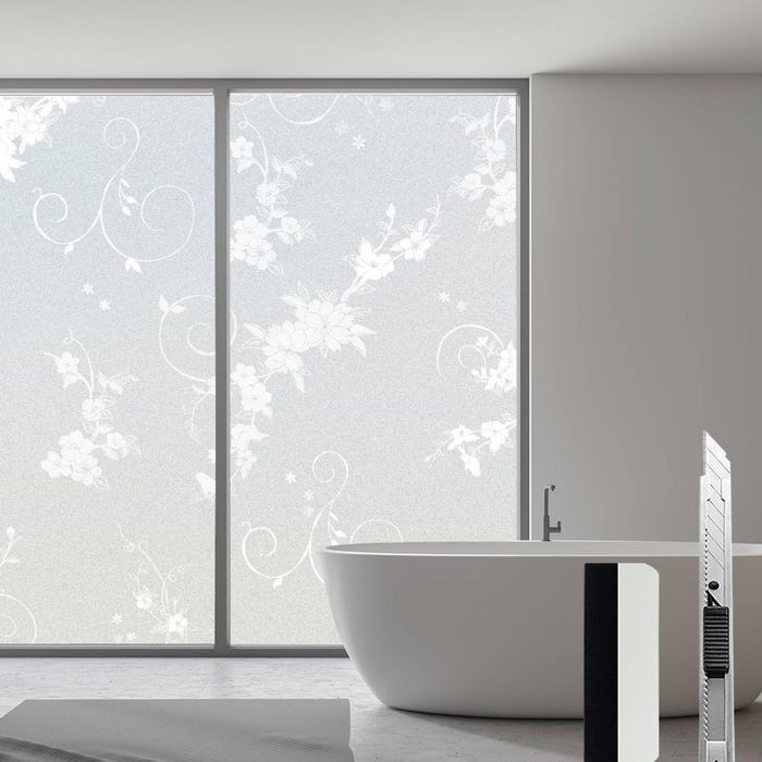 Folia okienna - matowa PVC UV, prywatność - biała 90x400 cm