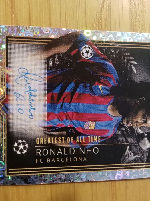 Cromo autêntico da topps de colecionador do Ronaldinho gaúcho