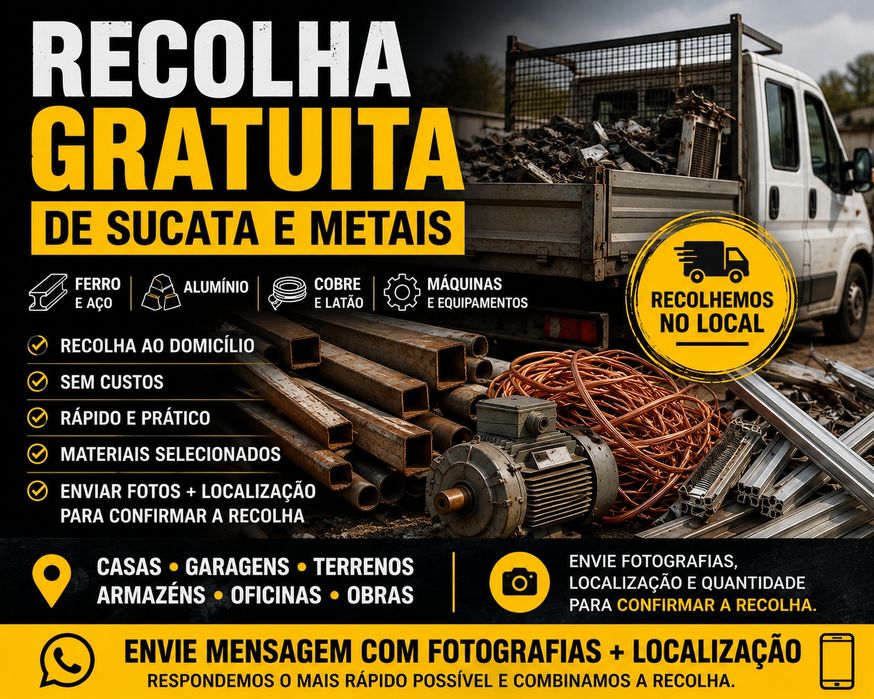 Recolha Gratuita de Sucatas e Metais