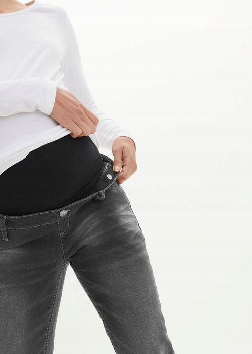 B.P.C spodnie ciążowe jeansy ciemnoszare ^48