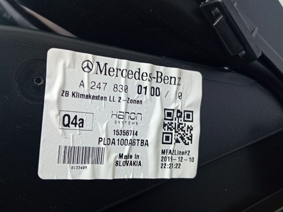 Chauffage / sofagem completa MERCEDES-BENZ Classe A (W177)