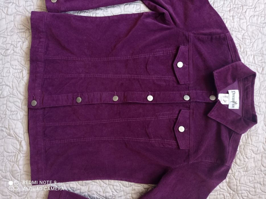 Фирменный вильветовый жакет куртка Dressin Англия