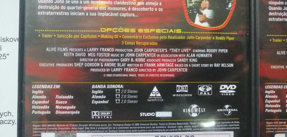Eles vivem John Carpenter  RARIDADE