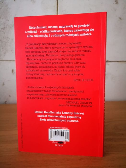 Książka - Natychmiast, mocno, naprawdę - Daniel Handler