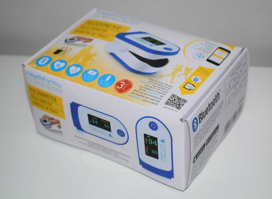 Pulsoksymetr z aplikacją HealthForYou Silver Crest Nowy