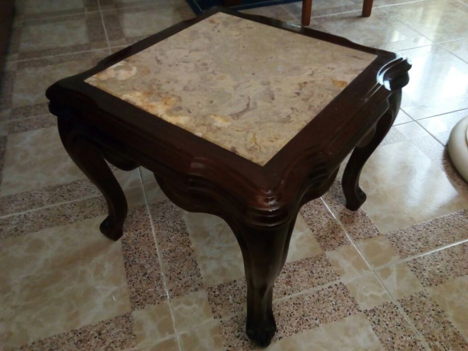 Low table, mahogany, stone top64551108415233120