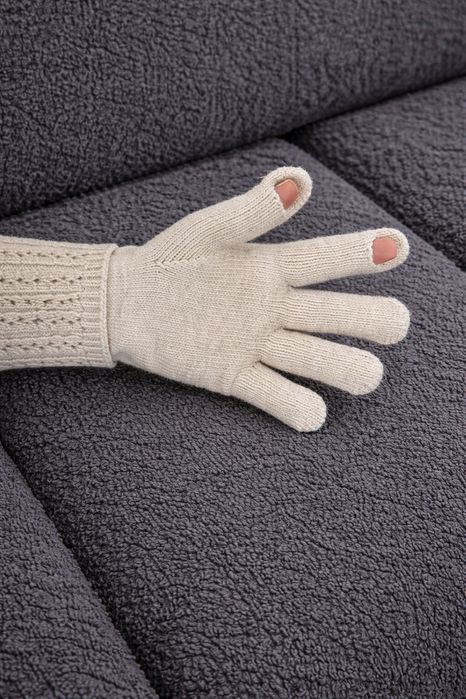 Rękawiczki damskie rękawice dzianina jesienne zimowe