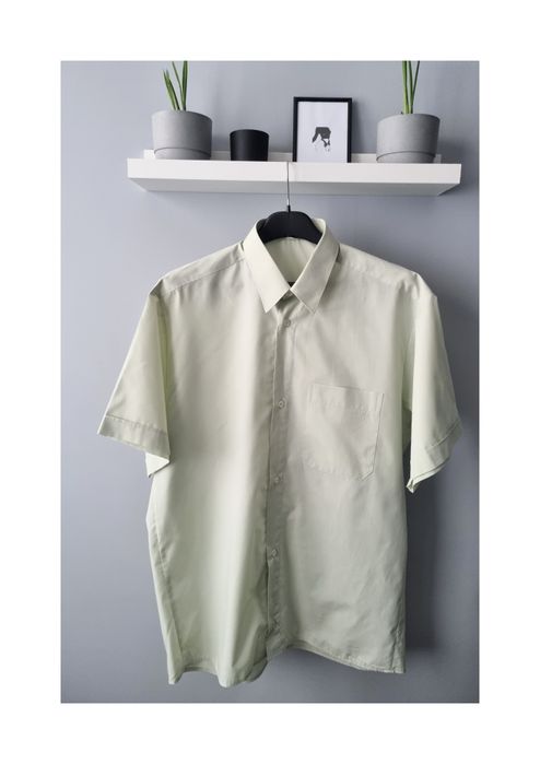 elegancka męska koszula 41 176/182 krótki rękaw  l/xl